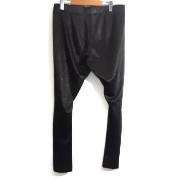 H&M Leggings Black Floral Print Ladies Size Large - Picture 2 of 4